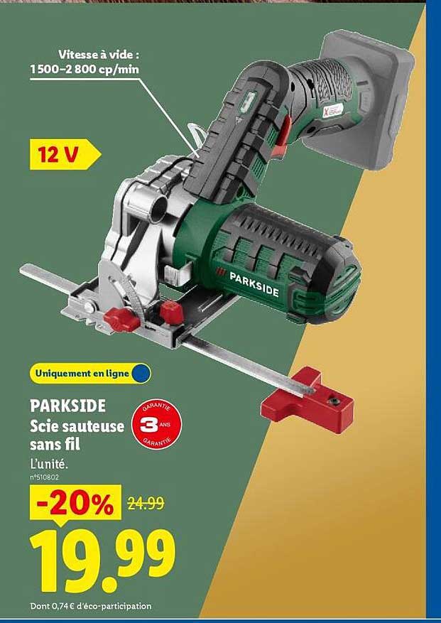 PARKSIDE Scie sauteuse sans fil