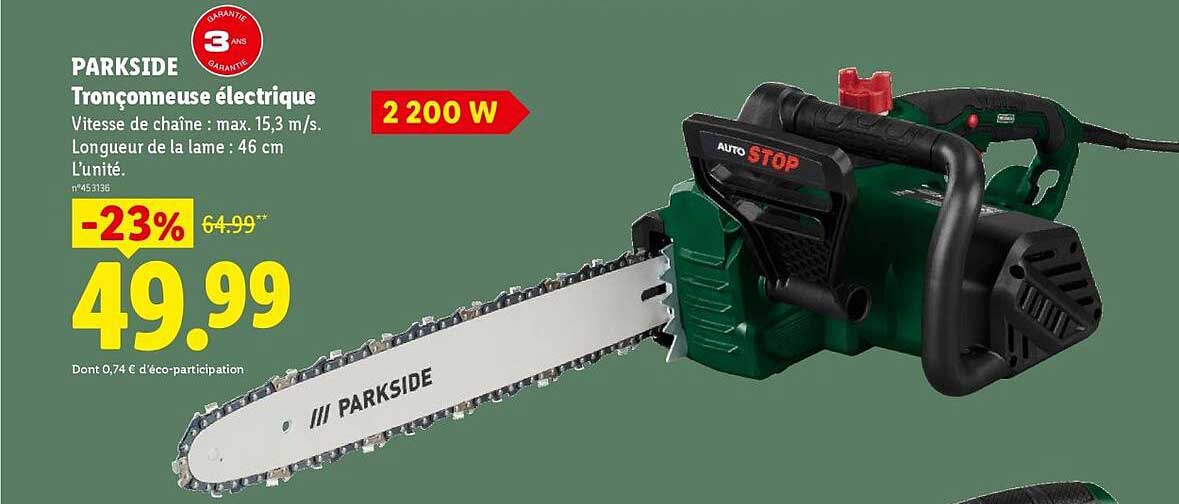 PARKSIDE Tronçonneuse électrique