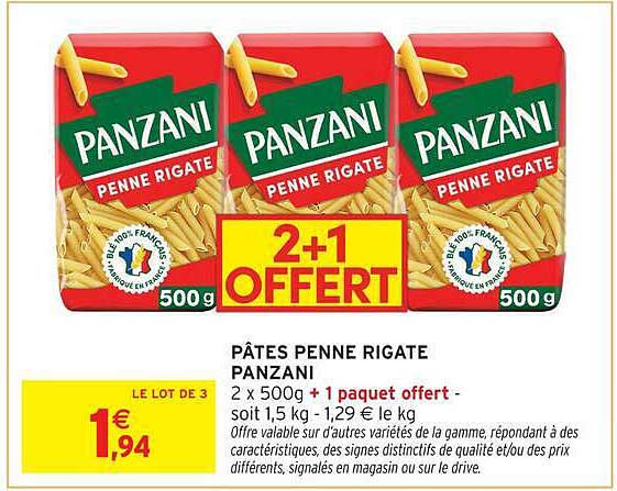 PÂTES PENNE RIGATE PANZANI