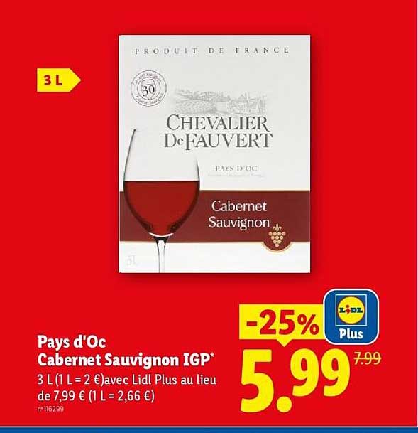Pays d'Oc Cabernet Sauvignon IGP*