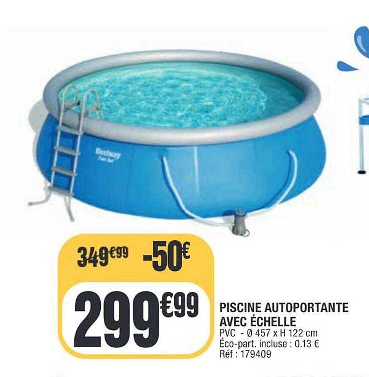 PISCINE AUTOPORTANTE AVEC ÉCHELLE