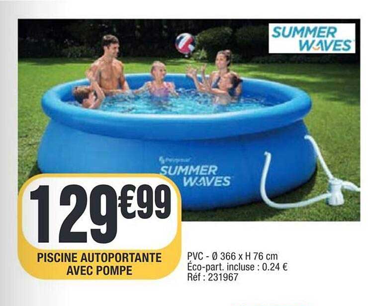 PISCINE AUTOPORTANTE AVEC POMPE