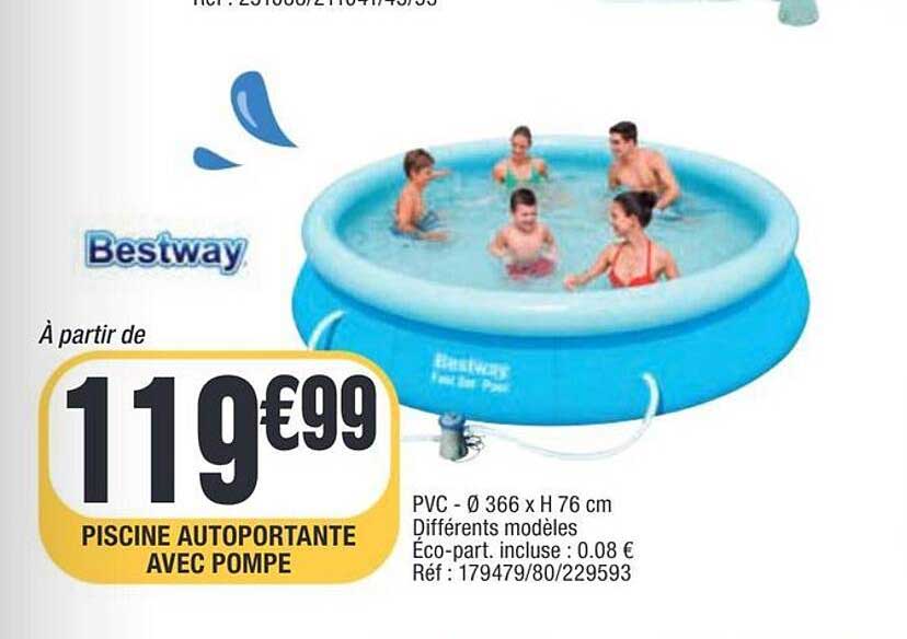 PISCINE AUTOPORTANTE AVEC POMPE