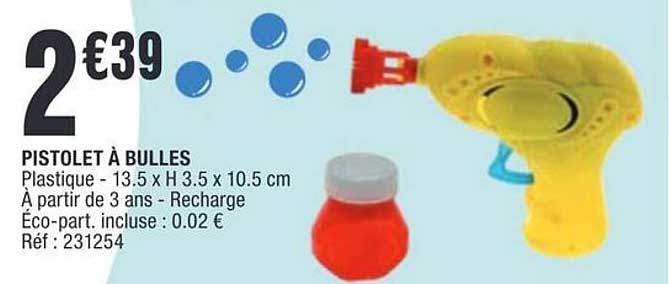 PISTOLET À BULLES