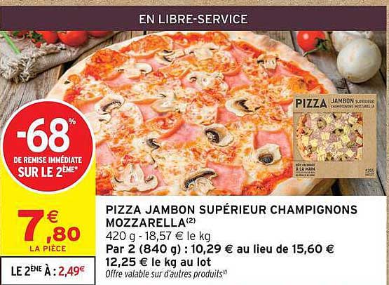 PIZZA JAMBON SUPÉRIEUR CHAMPIGNONS MOZZARELLA (2)
