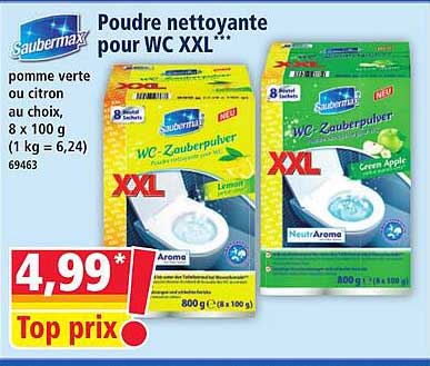 Poudre nettoyante pour WC XXL***