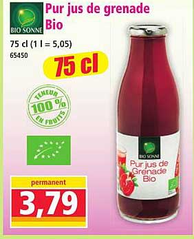 Pur jus de grenade Bio