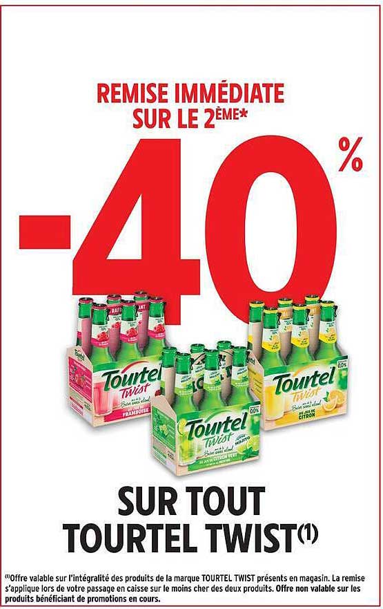 REMISE IMMÉDIATE SUR LE 2ÈME*