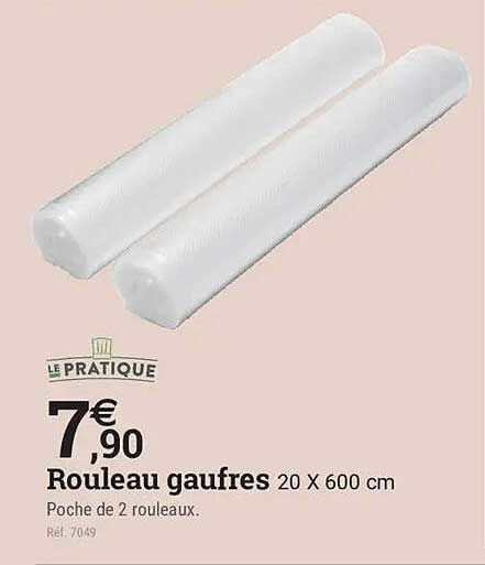Rouleau gaufres 20 X 600 cm