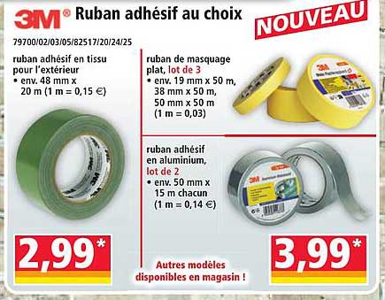Ruban adhésif au choix