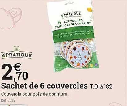 Sachet de 6 couvercles T.O à 82