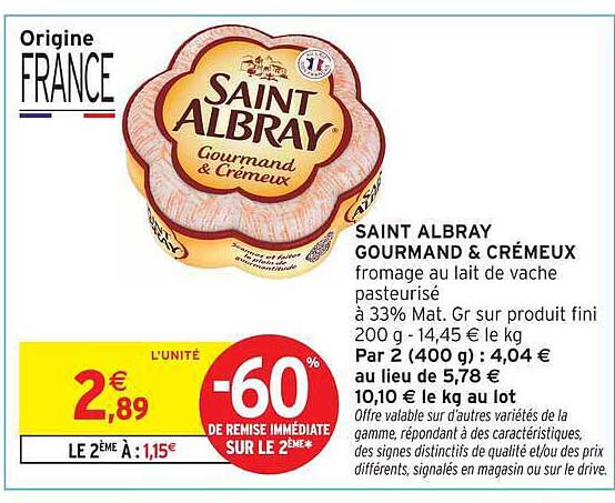 SAINT ALBRAY GOURMAND & CRÉMEUX