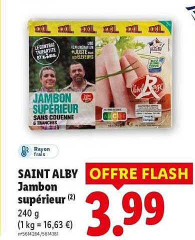 SAINT ALBY Jambon supérieur