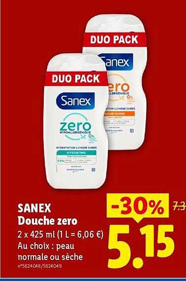 SANEX Douche zero