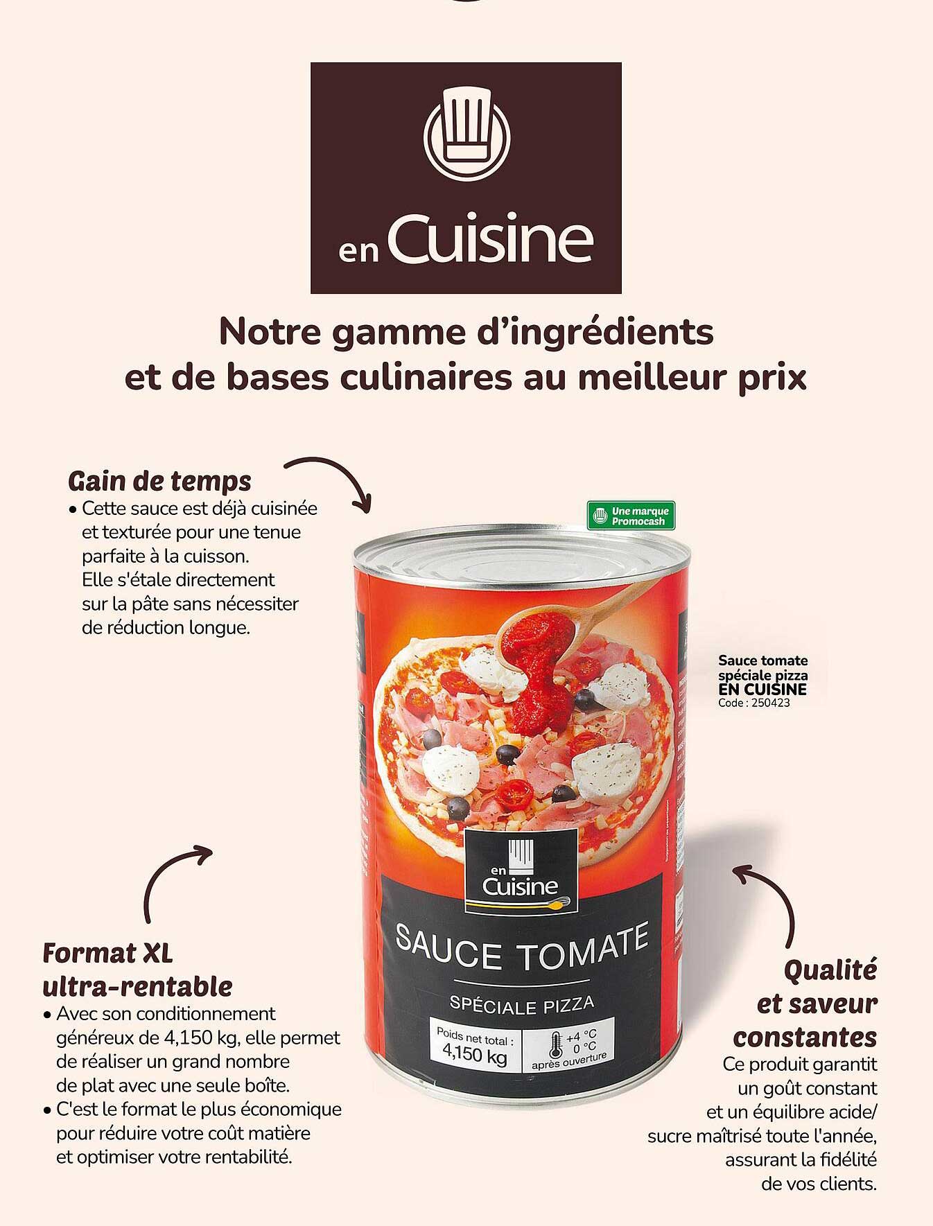 Sauce tomate spéciale pizza EN CUISINE