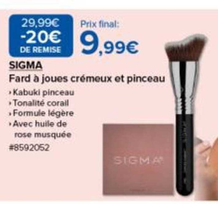 SIGMA Fard à joues crémeux et pinceau