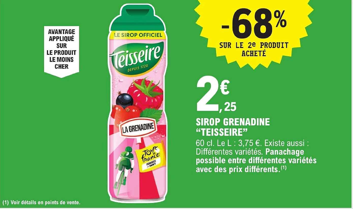 SIROP GRENADINE “TEISSEIRE”