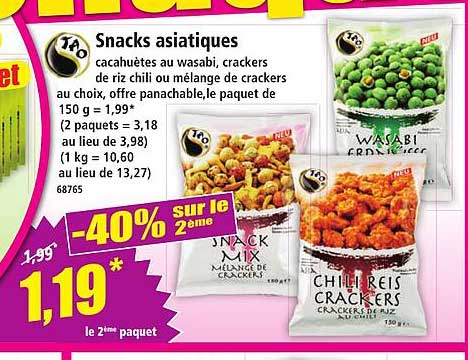 Snacks asiatiques