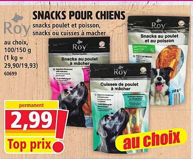 SNACKS POUR CHIENS