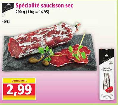 Spécialité saucisson sec