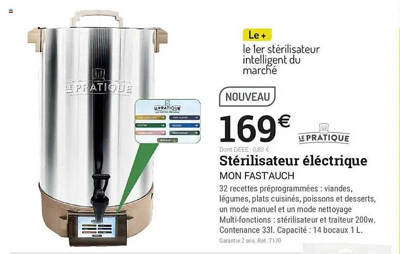 Stérilisateur électrique MON FAST'AUCH