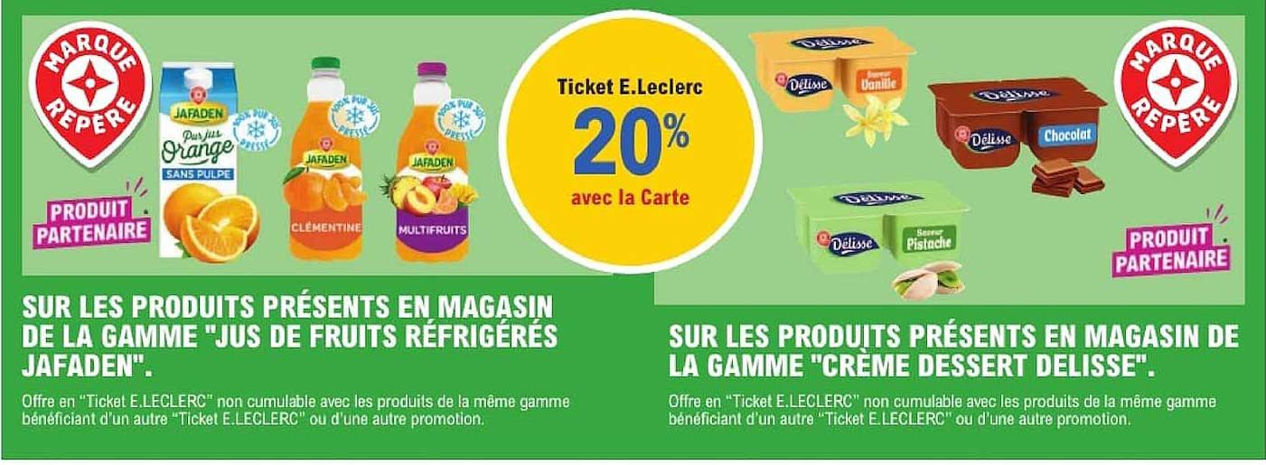 Ticket E.Leclerc 20% avec la Carte