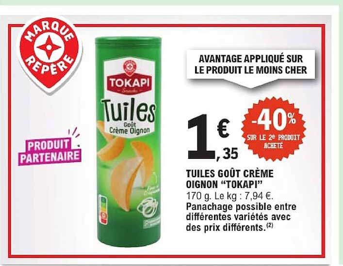 TUILES GOÛT CRÈME OIGNON “TOKAPI”