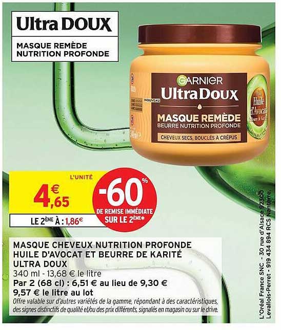 Ultra DOUX MASQUE REMÈDE NUTRITION PROFONDE