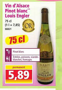Vin d'Alsace Pinot blanc** Louis Engler