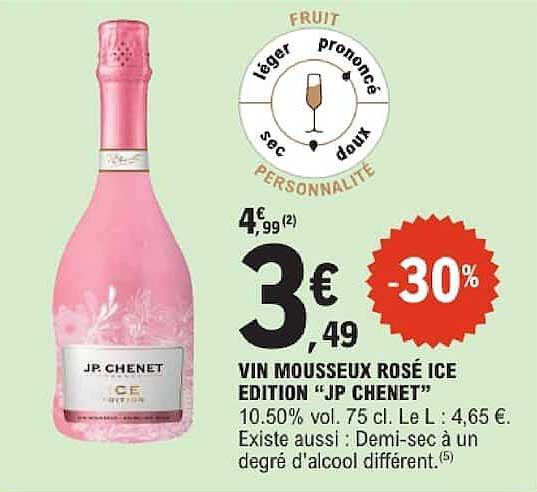 VIN MOUSSEUX ROSÉ ICE EDITION “JP CHENET”
