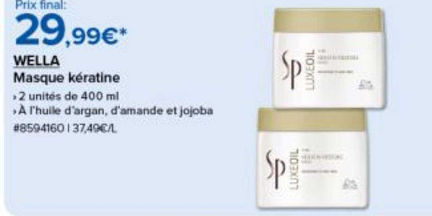 WELLA Masque kératine