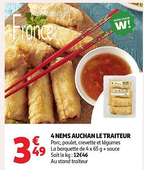 4 NEMS AUCHAN LE TRAITEUR