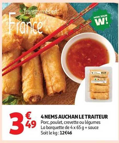 4 NEMS AUCHAN LE TRAITEUR