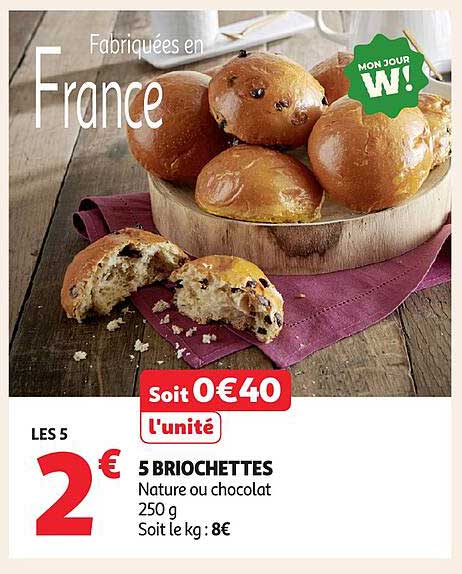 5 BRIOCHETTES