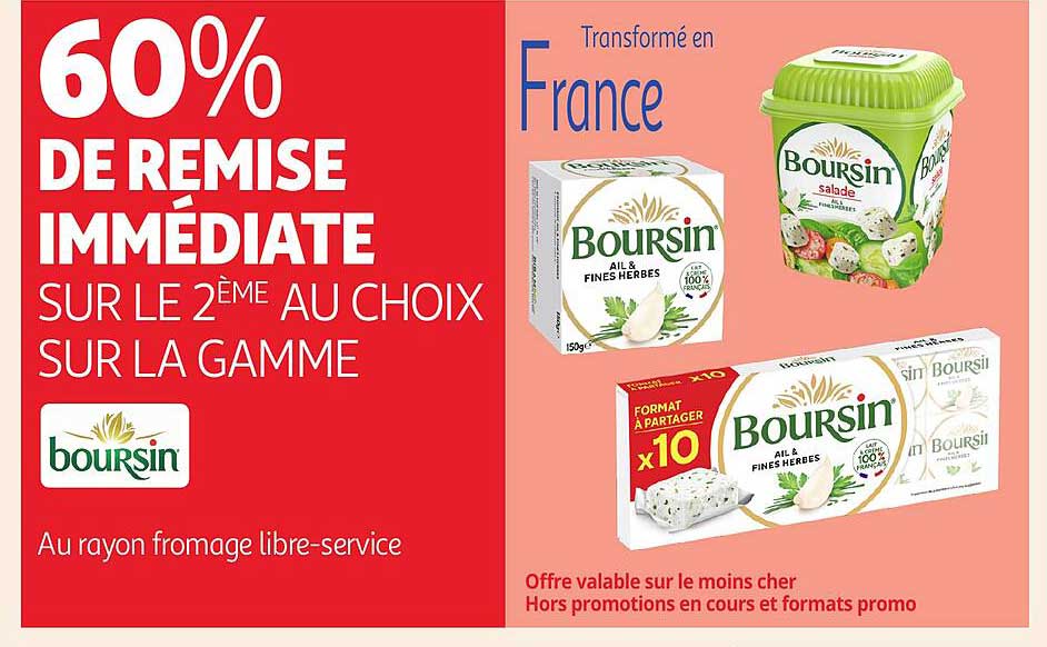 60% DE REMISE IMMEDIATE SUR LE 2ÈME AU CHOIX SUR LA GAMME