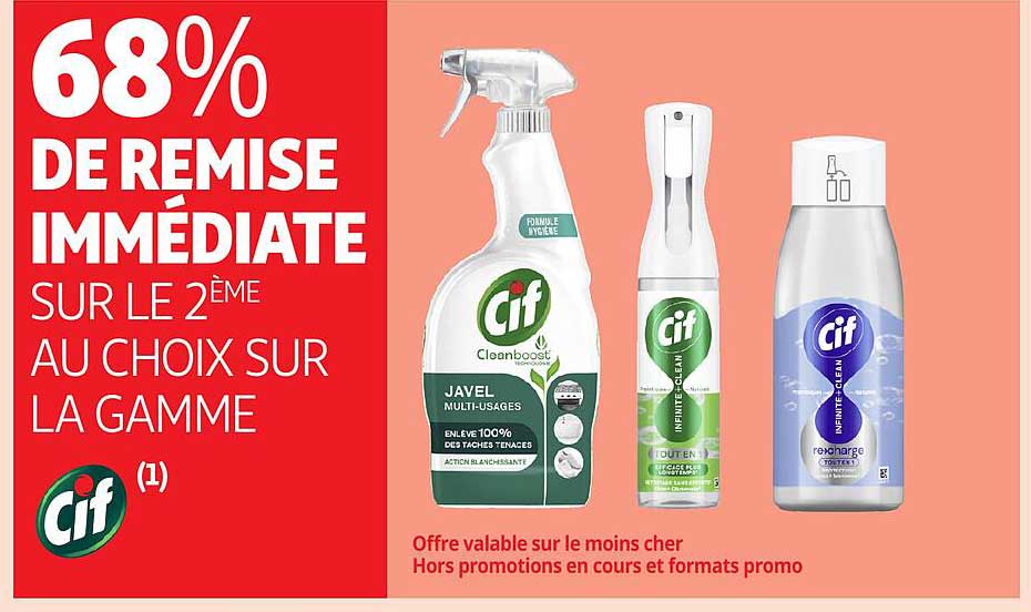 68% DE REMISE IMMEDIATE SUR LE 2ÈME AU CHOIX SUR LA GAMME