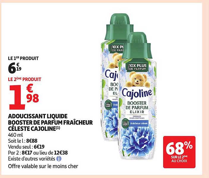ADOUCISSANT LIQUIDE BOOSTER DE PARFUM FRAÎCHEUR CÉLESTE CAJOLINE