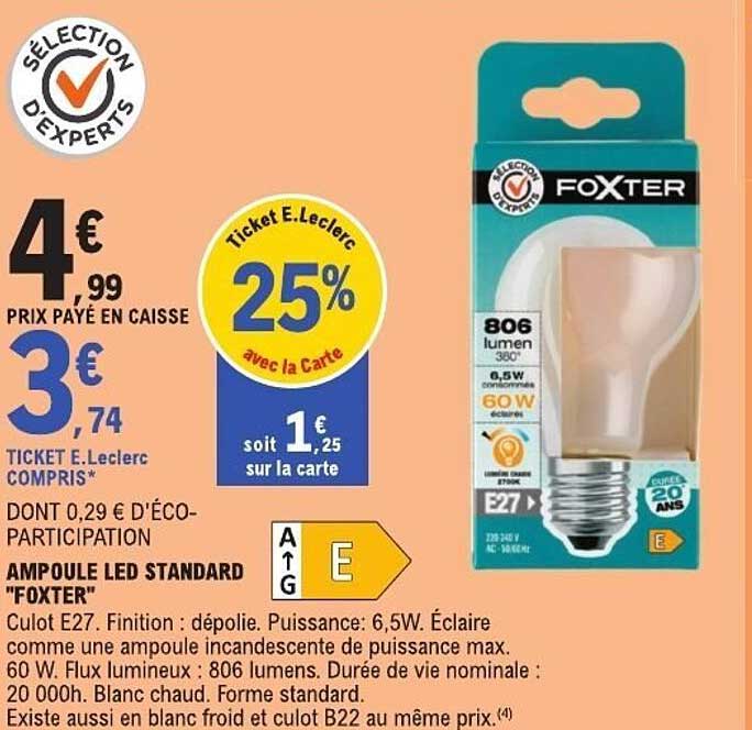 Ampoule LED Standard "FOXTER"