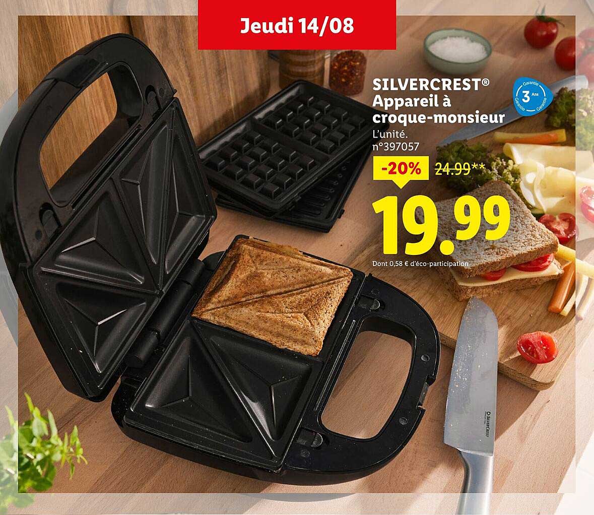 Appareil à croque-monsieur SILVERCREST®