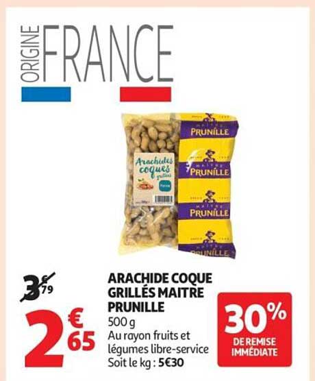 Arachide Coque Grillés Maître Prunille