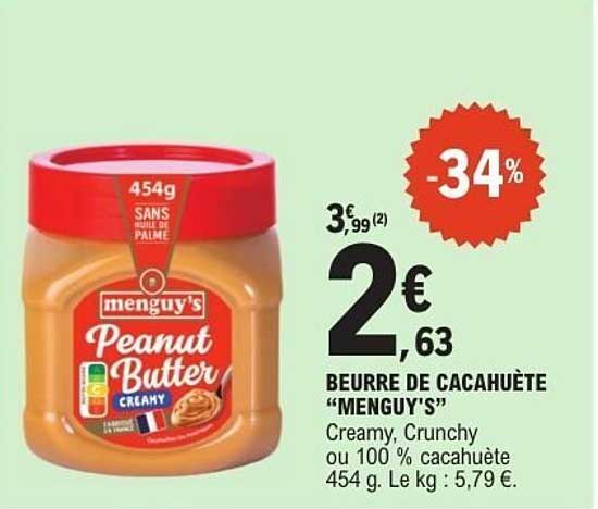 BEURRE DE CACAHUÈTE “MENGUY'S”