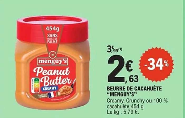 BEURRE DE CACAHUÈTE "MENGUY'S"
