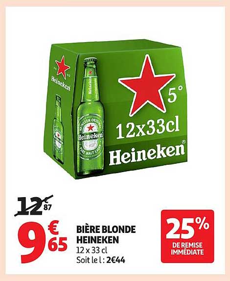 BIÈRE BLONDE HEINEKEN