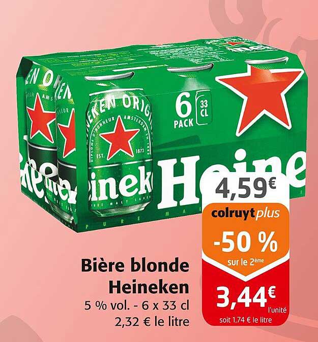 Bière blonde Heineken