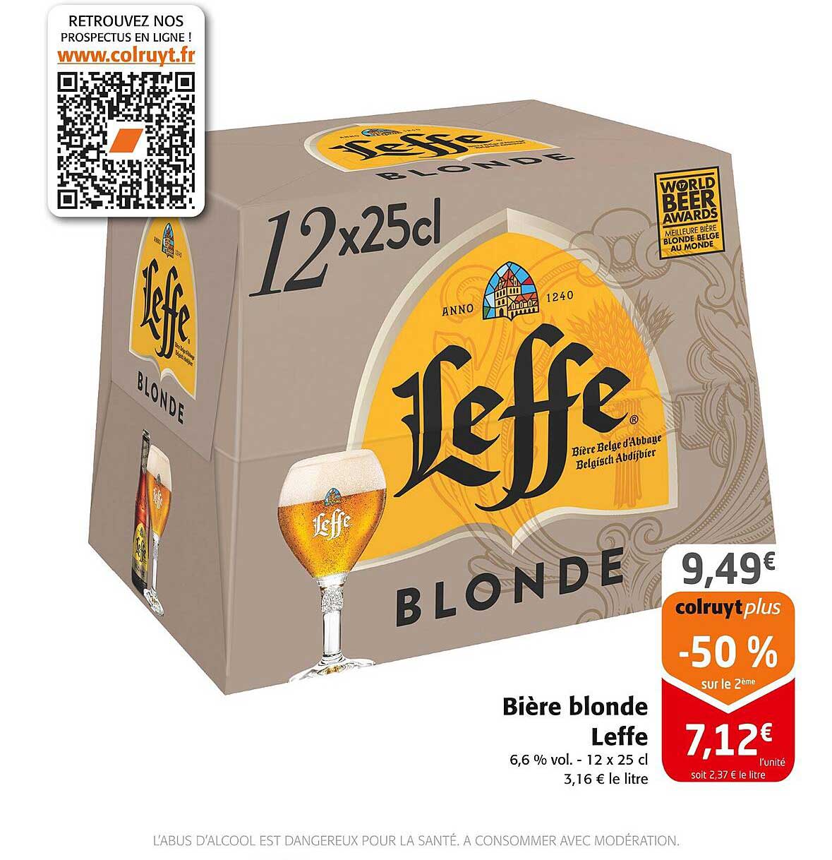 Bière blonde Leffe