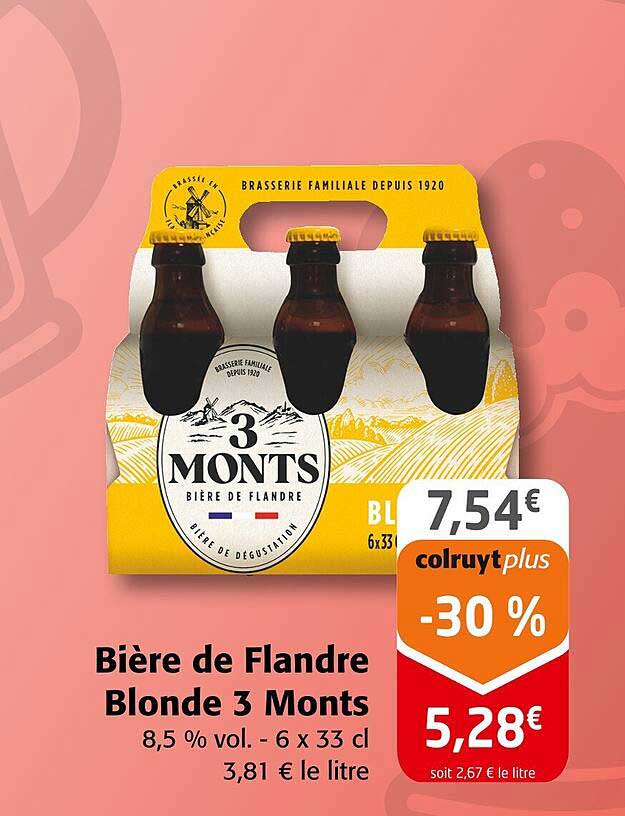 Bière de Flandre Blonde 3 Monts