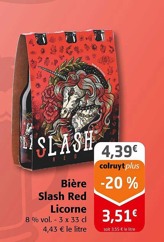 Bière Slash Red Licorne