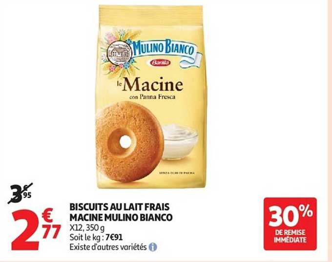 BISCUITS AU LAIT FRAIS MACINE MULINO BIANCO