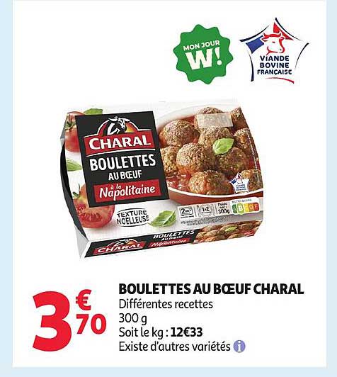 BOULETTES AU BŒUF CHARAL