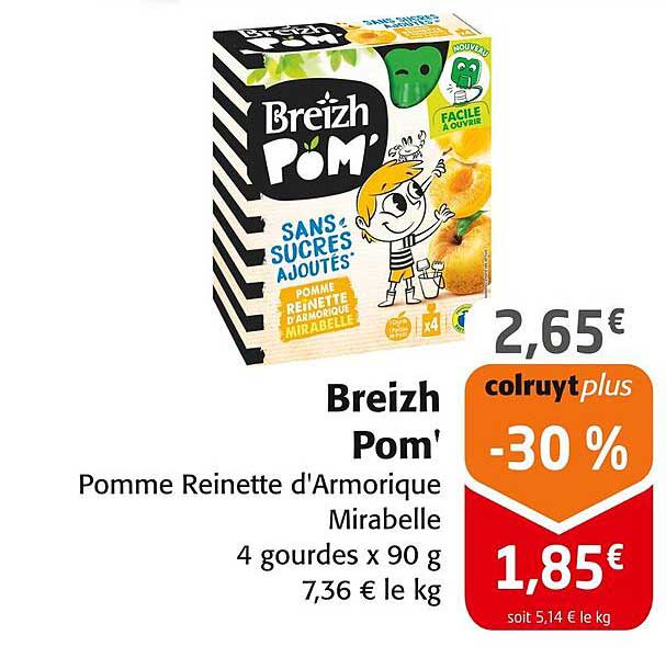 Breizh Pom' Pomme Reinette d'Armorique Mirabelle